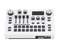 Mezclador de Sonido Profesional, Mezclador Digital Portátil con Interfaz USB, Soporte de Micrófono Dual, Agudos y Graves Ajustables para Grabar Karaoke Transmisión en Vivo,