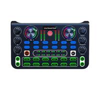 Mezclador de sonido, recargable Streaming Audio Console, 6,89 x 4,25 x 1,65 pulgadas Compact Music Recording Mixer with Sound Effects, podcast Soundboard for Live Stream and Game