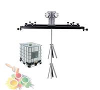 Mezclador De Soporte Neumático 1HP, 0-1800RPM, Agitador Tanque IBC, El Impulsor Se Retrae Automáticamente, For Pintar Materiales Revestimiento Resinosos