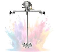 Mezclador de soporte neumático, agitador de aire de barril, máquina agitadora de pintura con tensión ajustable, herramienta de mezcla de fluidos for dilución, emulsificación simple(50gal-B)