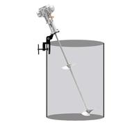 Mezclador de soporte neumático, agitador de pintura con clip de barril de depósito de 55 galones, agitador neumático, soporte para agitador de color, agitador de aire, herramienta de mezcla de colores