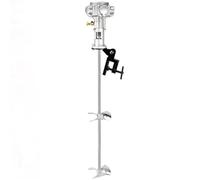 Mezclador de soporte neumático de 1/2 CV 60 galones, batidora automática de color de acero inoxidable, soporte de clip de barril de tanque, agitador de aire, herramienta de mezcla de colores