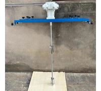Mezclador de tanque de hoja plegable, agitador de aire neumático de 1 HP, máquina de agitación de pintura ajustable de 0 a 1300 RPM con colgador de soporte, para barriles de tonelada IBC
