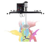 Mezclador de tanque eléctrico, agitador, máquina mezcladora de pintura, hélice plegable, con soporte for colgar, for agitador de disolvente de tinta.(C)