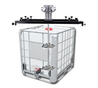 Mezclador de tanque neumático resistente, agitador de pintura de capacidad con tipos de impulsor de eje telescópico, perfecto para bolsas IBC, tambores abiertos