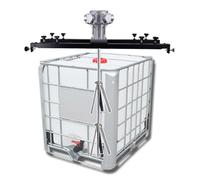 Mezclador de tanque neumático resistente, agitador de pintura de capacidad con tipos de impulsor de eje telescópico, perfecto para bolsas IBC, tambores abiertos