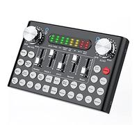 Mezclador de tarjeta de sonido profesional Bluetooth Usb para PC Teléfono de computadora Mezclador de DJ Consola mezcladora de audio digital