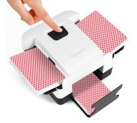 Mezclador de tarjetas - Mezclador de tarjetas silencioso y USB-C recargable para 1 - 2 juegos de tarjetas, 2000 mAh automático mezclador de tarjetas eléctrico para UNO Skip Bo juego de cartas Poker