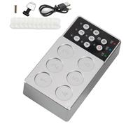 Mezclador de tinta para tatuajes, agitador magnético de pigmentos con 10 tazas, control de 6 agujeros, batería de 2500 mAh, velocidad ajustable, ideal para tatuadores y principiantes