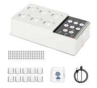 Mezclador De Tinta Para Tatuajes, Agitador Magnético De Pigmentos De 2500 Mah, Ajustable En 3 Velocidades, Mezclador Automático De Vórtice De 6 Orificios Y Mezclador De Pintura, Para white