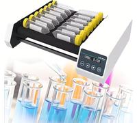 Mezclador De Tubos De Ensayo, Agitador Orbital Digital De Laboratorio Con 8 Rodillos, Modos De Balanceo Y Rodadura, Velocidad Ajustable De 20 a 80 Rpm/min Y Temporizador De 1 Min a 23 H 59min