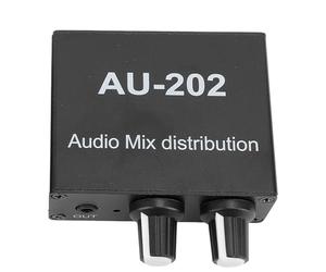 Mezclador Difusor Estéreo, Mezclador de Amplificador de Pequeño Portátil 2 en 2 de Poco Ruido para Auriculares