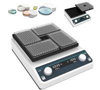 Mezclador digital de microplacas, mezclador orbital de 4 placas, velocidad de 100-1500 rpm, motor sin escobillas, pantalla LED para experimentos educativos, uso en laboratorio