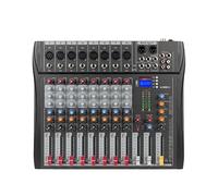 Mezclador DJ, Consola mezcladora profesional for DJ de 8 canales, equipo sonido for escenario Digital con controlador Fader