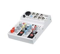 Mezclador DJ Mezclador de potencia de 4 canales Mezclador de audio de línea Mezclador de señal Soporte de mezclador pequeño Tarjeta USB/SD Mezclador de interfaz USB con tarjeta de sonido Co