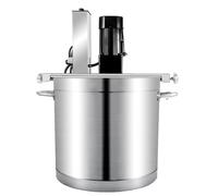 Mezclador eléctrico de acero inoxidable de 25 litros, mezcladora automática de 4 cuchillas para sopa, salsa, mermelada, gachas, preparación eficiente de alimentos, resistente, herramienta de cocina
