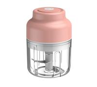 Mezclador EléCtrico de Ajo, Picadora de Carne, MáQuina de Cocina Multifuncional para el Hogar, Agitador, Relleno de Chile, Picadora de Carne, Rosa