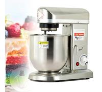 Mezclador eléctrico de cocina, cuenco giratorio de acero inoxidable de 10 L, 3 velocidades, incluye batidor, gancho para amasar, pies antideslizantes, mezcladores comerciales de alimentos