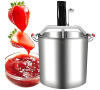 Mezclador eléctrico de mermelada con velocidad ajustable y agitación uniforme, agitador automático de acero inoxidable con raspador de mezcla de 4 cuchillas para sopa, salsa de chile, bebidas y gachas