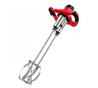 Mezclador eléctrico de mortero, agitador de mano de doble paleta con ajustes ajustables de 6 velocidades e interruptor de bloqueo, ideal para hormigón, cemento, pintura y mortero