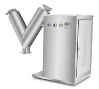 Mezclador eléctrico de polvo seco tipo V con control de velocidad para procesamiento de alimentos y laboratorios