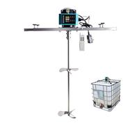 Mezclador Eléctrico IBC 500W - 2200W con Control de Velocidad, Agitador de Acero Inoxidable para Pintura, Pegamento, Colorantes, Cosméticos y Tratamiento de Agua(650W,H85cm/33.4in)