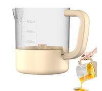 Mezclador eléctrico multifuncional, batidora de mano inalámbrica con placa de filtro integrada | para lavar arroz, batir huevos y mezclar salsas | Capacidad de 1 litro, 150 W, carga tipo C, 300 g