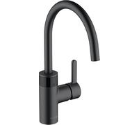 Mezclador eléctrico para fregadero E-GO DN 15, 230 V, red, color negro mate Kludi