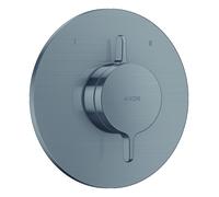 Mezclador empotrado AXOR One de hansgrohe para 2 consumidores, 48415340, Color: Cromo negro cepillado