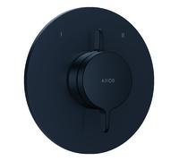 Mezclador empotrado AXOR One de hansgrohe para 2 consumidores, 48415670, Color: negro mate