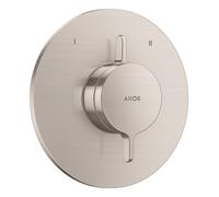 Mezclador empotrado AXOR One de hansgrohe para 2 consumidores, 48415800, Color: Óptica de acero inoxidable