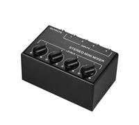 Mezclador estéreo pasivo CX400 portátil Dispensador estéreo mezclador pequeño de 4 canales con entradas RCA,Una Experiencia De Sonido MáS Interesante