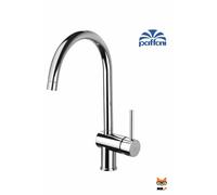 Mezclador fregadero de cocina con boca redonda giratoria Paffoni Light LIG280CR