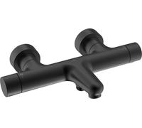 Mezclador HANSA HANSAPRISMA para bañera y ducha, 180 mm de proyección, caño fijo, 5810230133, Color: Negro mate