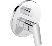 Mezclador monomando de bañera Duravit No.1, empotrado, 2 consumidores, cromo alto brillo, N15210018010