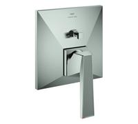 Mezclador monomando de bañera Grohe Allure Brilliant Private Collection, estructura moleteada, instalación oculta, 24425DC0, Color: súper acero