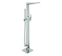 Mezclador monomando de bañera Grohe Allure Brilliant Private Collection, incl. juego de ducha, montaje a suelo, estructura moleteada, proyección 270mm, 24422DC0, Color: súper acero