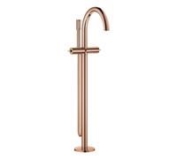 Mezclador monomando de bañera Grohe Atrio, para montaje en el suelo, proyección 301 mm, incl. juego de ducha, sin mandos de palanca, 25227DA0, Color: cálido atardecer