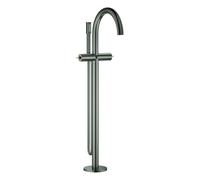 Mezclador monomando de bañera Grohe Atrio, para montaje en el suelo, proyección 301 mm, incl. juego de ducha, sin mandos de palanca, 25227AL0, Color: grafito duro cepillado