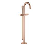Mezclador monomando de bañera Grohe Atrio, para montaje en el suelo, proyección 301 mm, incl. juego de ducha, palanca de pivote, 24368DA0, Color: cálido atardecer