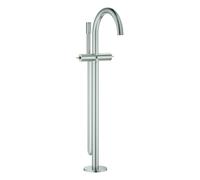 Mezclador monomando de bañera Grohe Atrio, para montaje en el suelo, proyección 301 mm, incl. juego de ducha, sin mandos de palanca, 25227DC0, Color: súper acero