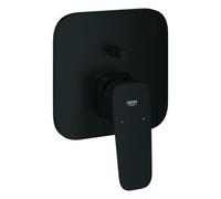 Mezclador monomando de bañera Grohe Cubeo, instalación oculta, juego de instalación prefabricado para Rapido SmartBox, 1017782430, Color: Negro mate