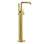 Mezclador monomando de bañera Grohe Essence, a suelo, orientable, proyección 277mm, con accesorios, 25248GN1, Color: fresco amanecer cepillado