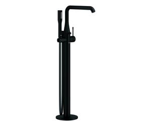 Mezclador monomando de bañera Grohe Essence, a suelo, orientable, proyección 277mm, con accesorios, 25248KF1, Color: Negro fantasma