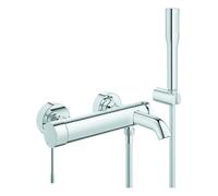 Mezclador monomando de bañera Grohe Essence, de pared, proyección 193mm, con conjunto de ducha, cromo, 25249001