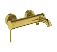 Mezclador monomando de bañera Grohe Essence, de pared, visto, proyección 193mm, 25250GN1, Color: fresco amanecer cepillado