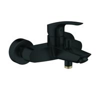 Mezclador monomando de bañera Grohe Eurosmart, proyección 188mm, montaje en pared, 333002433, Color: negro mate