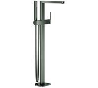 Mezclador monomando de bañera Grohe Plus, de pie, proyección 282mm, altura 861-965mm, con conjunto de ducha, 23846AL3, Color: grafito duro cepillado