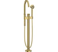 Mezclador monomando de bañera hansgrohe AXOR One, de pie, proyección 220mm, 48440950, Color: Latón cepillado