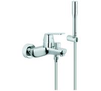 Mezclador monomando de baño Eurosmart Cosmopolitan de Grohe, para montaje en pared, proyección 163 mm, con conjunto de ducha, 32832000